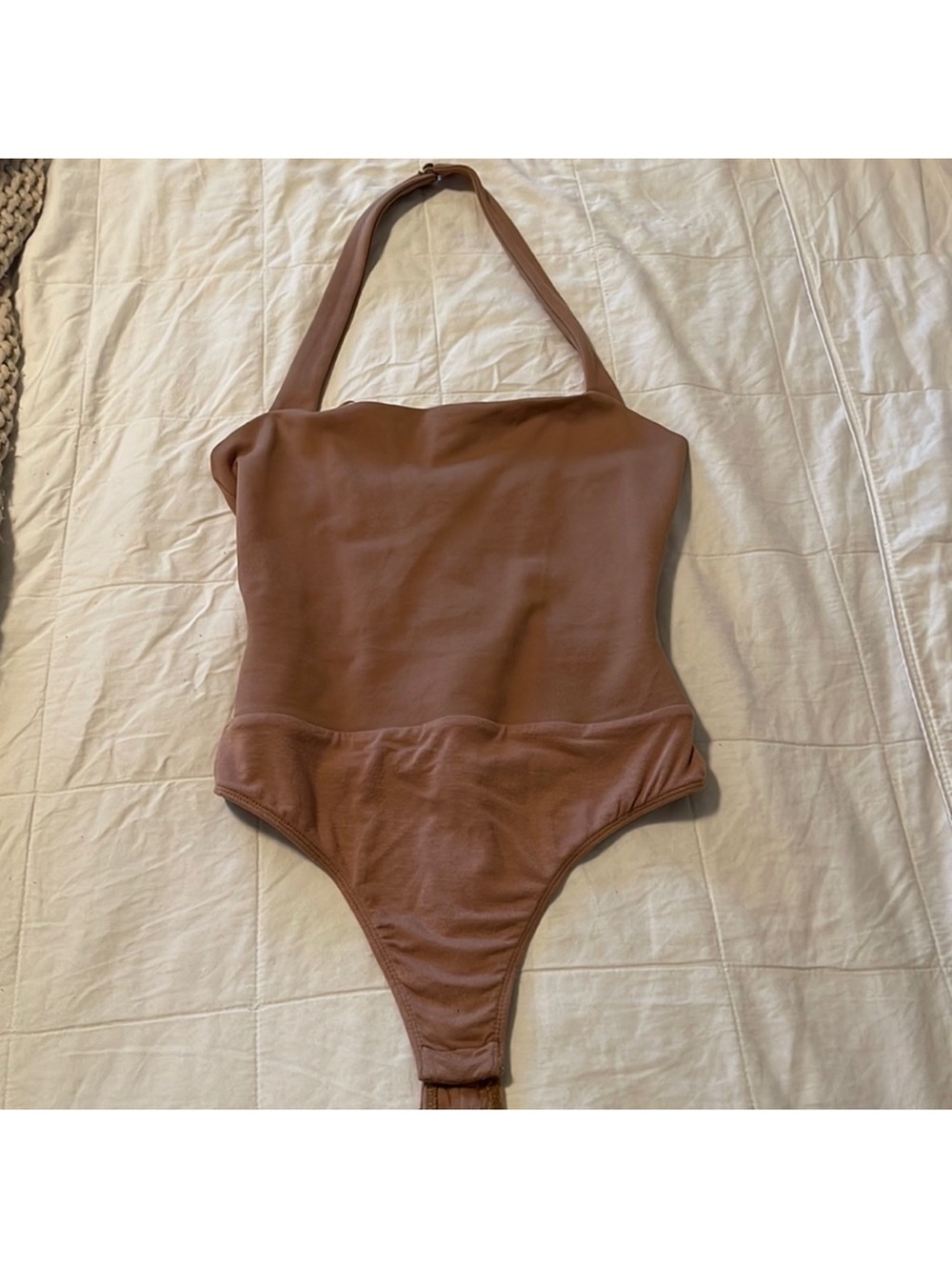 REVOLVE Brown Halter One-Piece Bodysuit